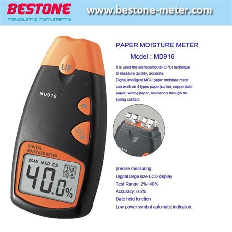 Paper Moisture Meter commercial|hand held paper moisture meter.